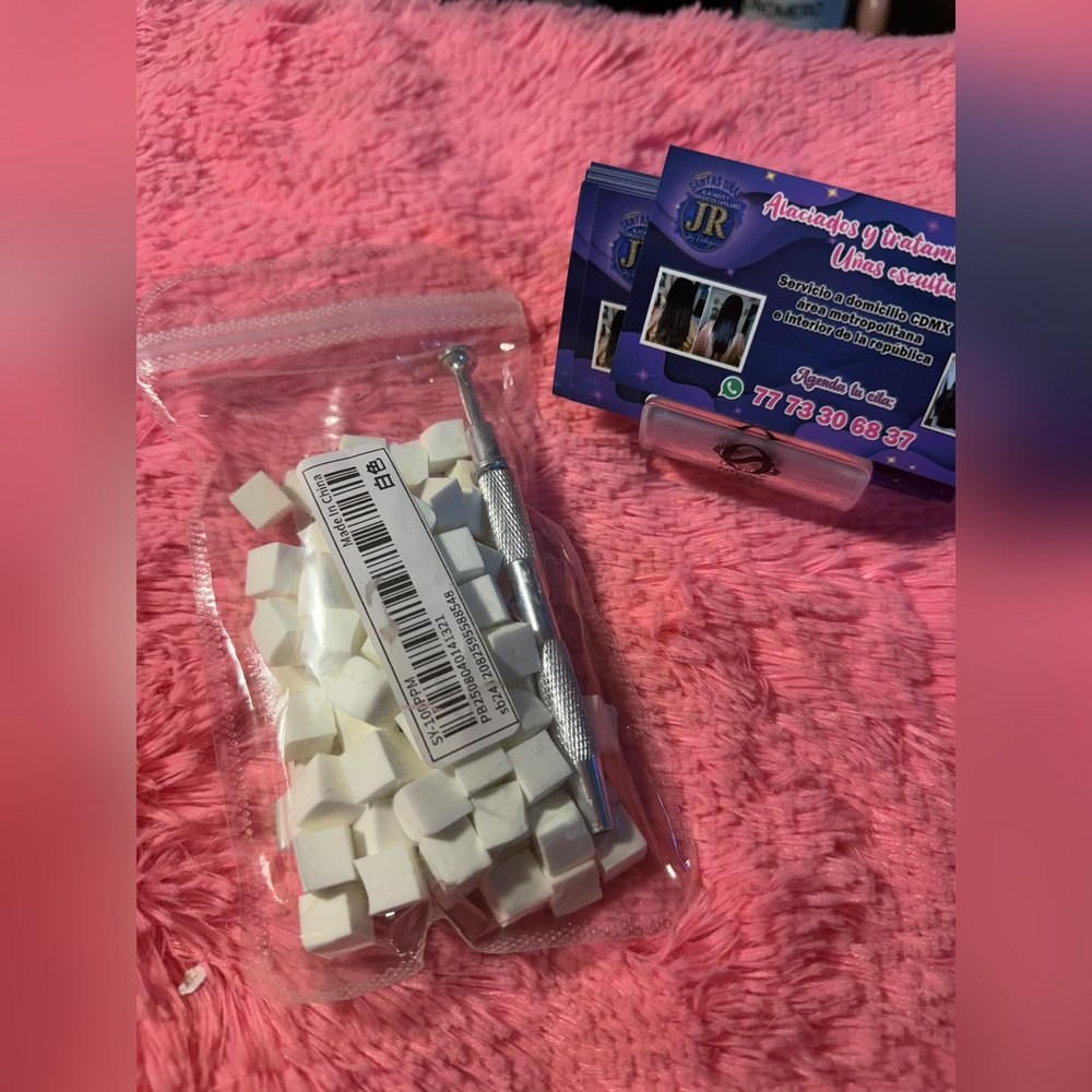 Esponjas para degradado de uñas con punzón